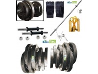 Body Maxx 10kg Cast Iron Adjustable Home Gym Set with 5 Feet Straight Rod 